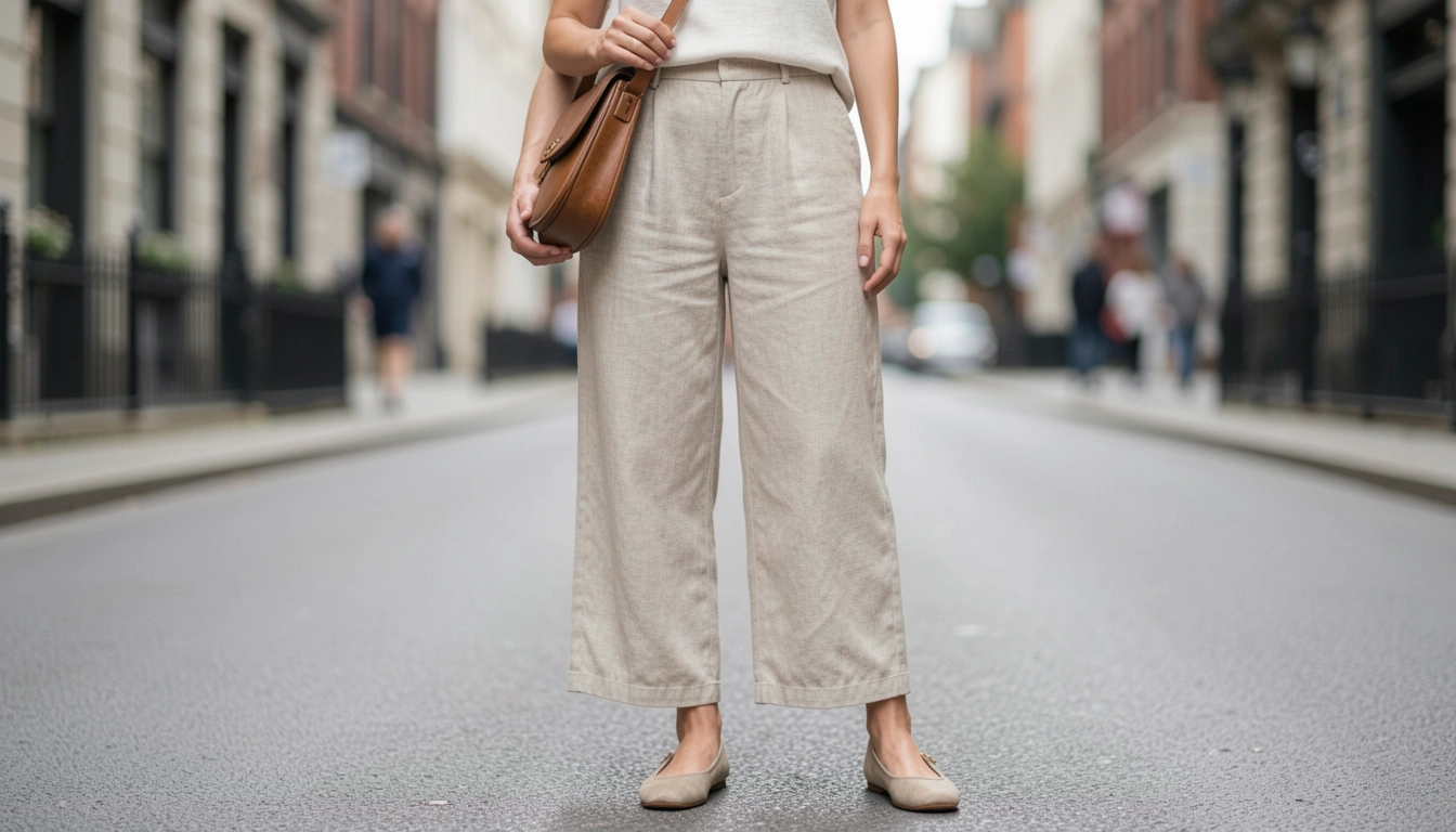 15 Lightweight Linen Culottes Street Style For Warm Weather