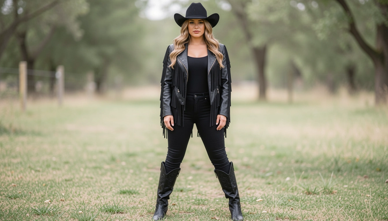11 Glam Black Cowgirl Bachelorette Party Outfits To Wear Now